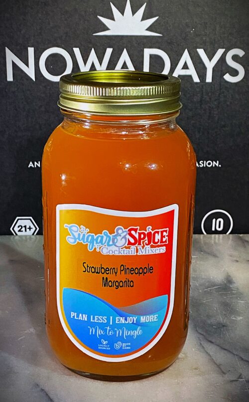 Sugar & Spice Drink Mixers Pineapple Strawberry Margarita mix is an Augusta Hemp Company EXCLUSIVE