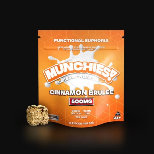 Delta Munchies Cinnamon Brulee 500mg Cereal Crunchies