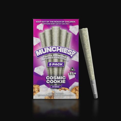 Cosmic Cookies Munchies 1G 5 Pack THCA Pre-Rolls THCA diamond Prerolls