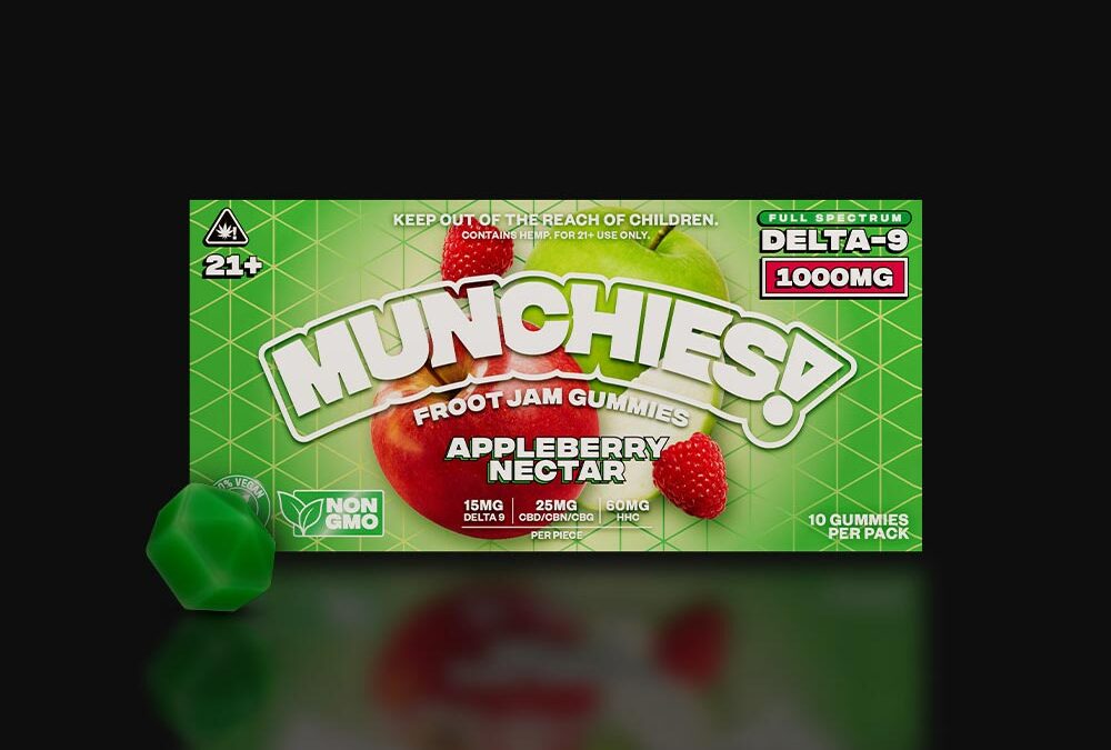 MUNCHIES Froot Jam Gummies 1000mg Appleberry Nectar Flavor | Augusta Hemp Company