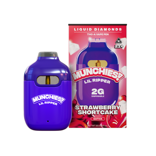 2g Lil Ripper THCA Liquid Diamond Vapes by MUNCHIES | Strawberry Shortcake